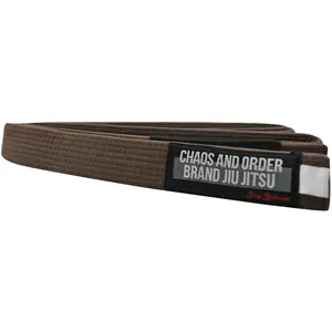 Chaos and Order Premium Jiu-Jitsu Rank Belt - Brown