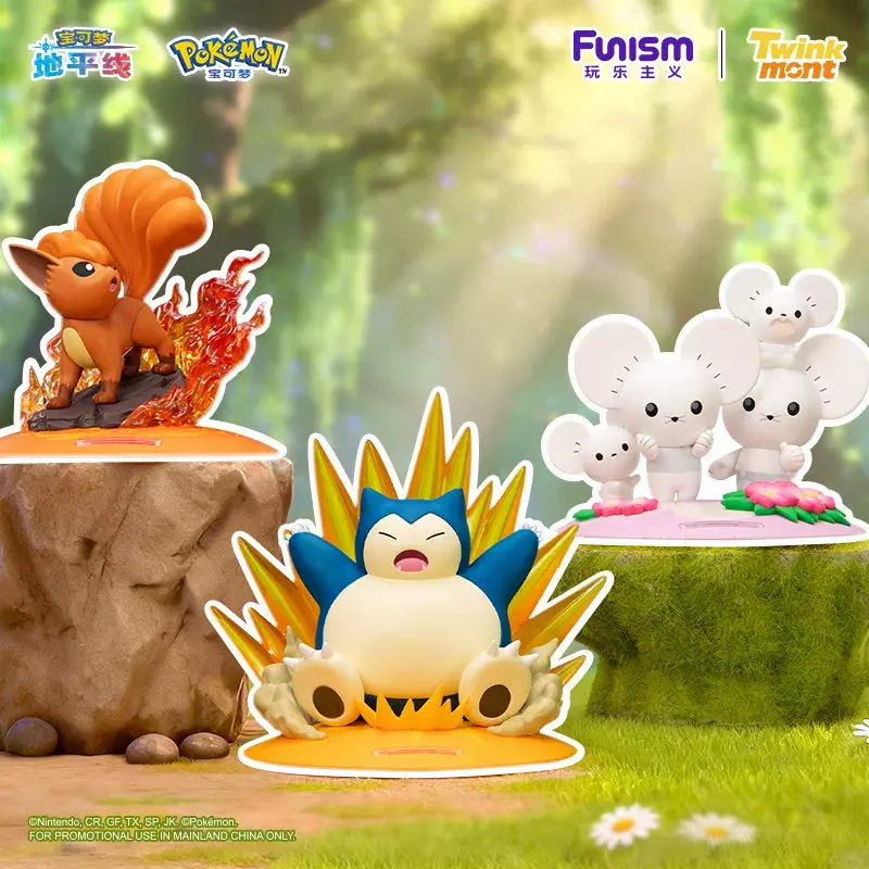 Official Funism Pokémon Sparkling Moment Series - Maushold /VULPIX/SNORLAX Figure Display Ornament