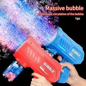 Viral LED Automatic Bubble Machine, Electric Bubble Toy for Parties, Weddings, Beach, Kids' Gifts, All-Season Use, 60ML Solution Included