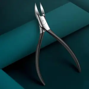 1-piece professional stainless steel toenail clipper, with sharp curved blades, wide-mouth design, ergonomic non-slip handle, suitable for thick nails, applicable to men, women and the elderly