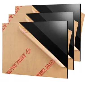 3 Pack  Plexiglass Sheet 12"x 16", 3mm Thick Black Plastic  Sheets,Glass Alternative for  Decor,Handcraft,Sign,Stand,Picture/Photo,Painting,Tags,DIY Display Projects