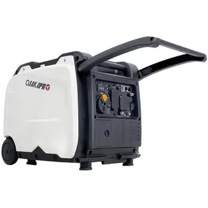 Hdmw Super quiet Inverter Generator 4500w portable generator electric start, foldable handle with wheel,212cc 4 stroke EPA compliant