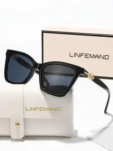 Women's Cat Eye Gradient Sunglasses, Unique Metal Rhinestone Decorative Eyewear for Parties, Festivals & Gifts