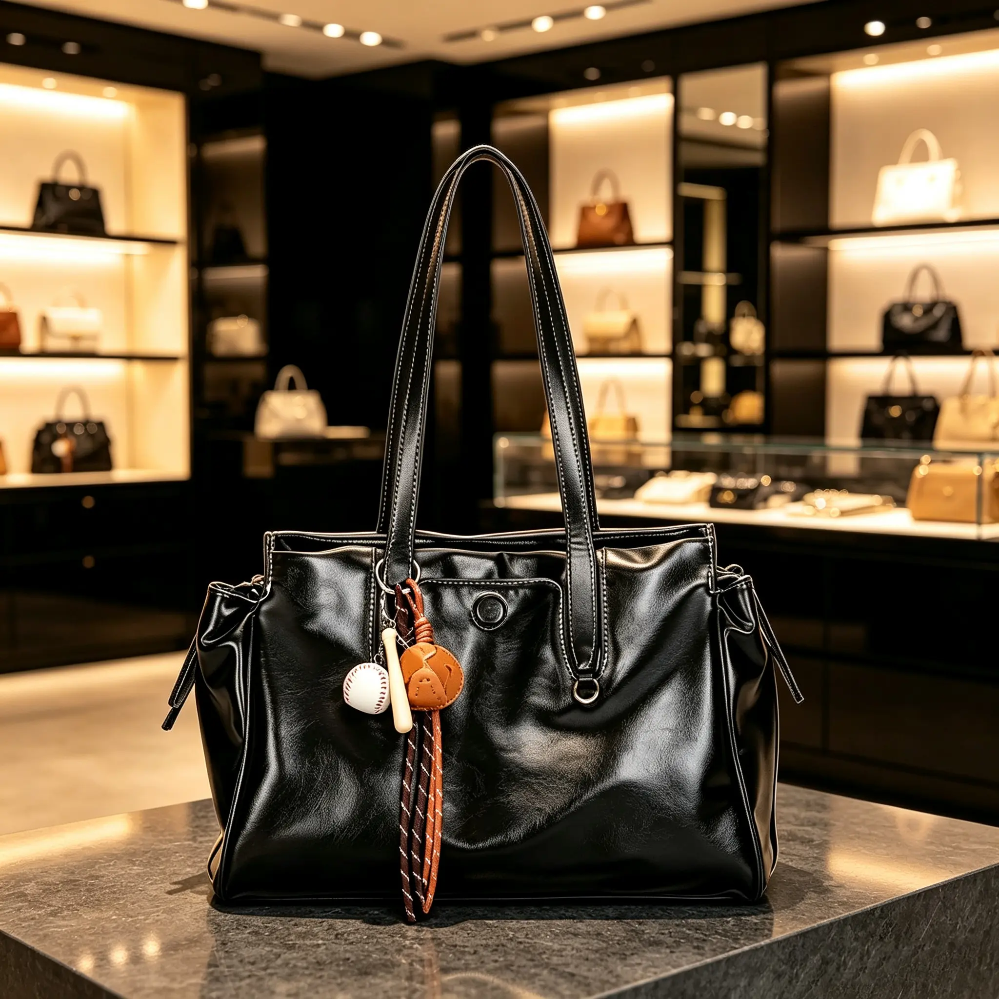 Genuine Leather Tote Bag for Women, Casual Dual-Use Work Bags for Women with Zipper, Large Capacity, Adjustable Strap, Double Handle, Hangable, Casual Fashion Bag