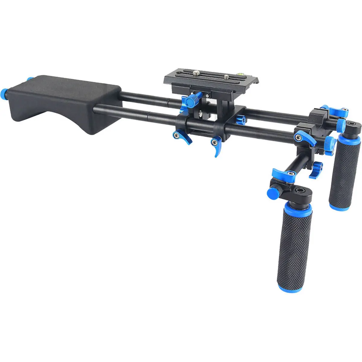 YELANGU D2 Model Camera Shoulder Mount Rig - Adjustable Shoulder and Chest Pad, Bubble Pad, Quick Release, Compact DSLR & Video Camera Compatibility, Enhanced Durability, Eye-Level Shooting