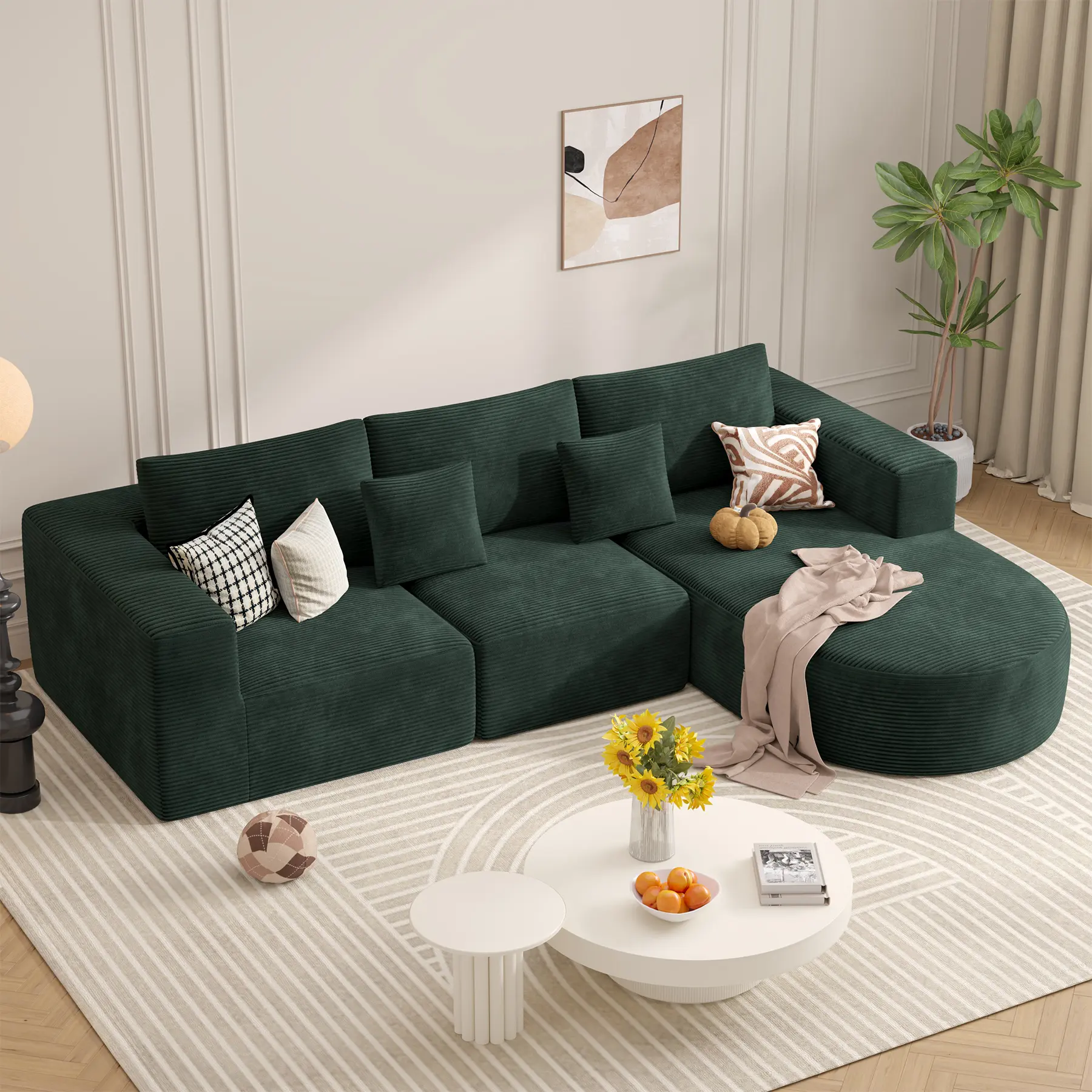 Green - Right-side recliner