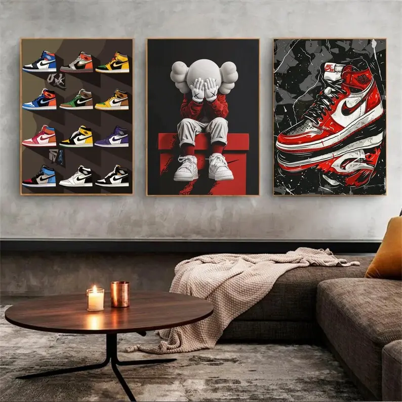 kaws set of 3,Kaws Figure Poster,Printables Minimalist Hypebeast, Kaws Poster Print, Kaws Wall Art, Graffiti Kaws 