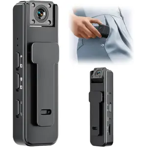 Wireless Vlog Body Camera With 32G TF Card, 1080P Camcorder, Wearable Body Cam with Night-Vision & 180° Rotation Lens, Portable Sport DV Camcorder for Outdoor Sport Skiing Cycling Hiking(No APP)