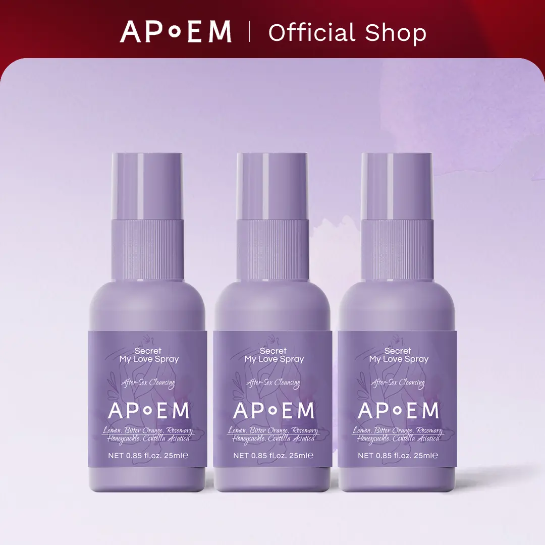[Daily] APoEM Secret My Love Intimate Spray (3 x 25ml) – Natural Antibacterial Feminine Deodorant Spray for Women, pH Balanced, Before & After Intimacy, Eliminates Odor & Discomfort, Spanish Brand, TikTokShopBlackFriday Stock Up Family Size Packs