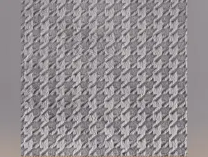 Pillowcase: Embossed Houndstooth in Silver