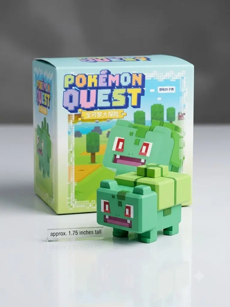 Langbowang Pokemon Quest Series 1.75-inch Figure - Bulbasaur