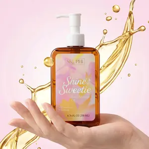 SKUPHI Shine Sweetie Body Massage Oil – 6.76 FL OZ – 99% Natural Oils (Jojoba, Olive, Grapeseed, Sunflower, Hemp Seed) for Deep Hydration, Skin Rejuvenation & Stress Relief – Floral Blend of Neroli, Jasmine & Rose for a Calming, Girl-Like Fragrance tiktok