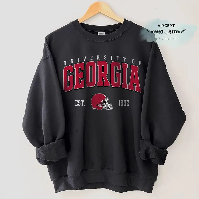 Georgia Football College T-Shirt, Sweatshirt, Hoodie, Georgia Unisex Vintage College Sport Team Shirt, Classic Football Shirt, Gifts For Football Fan Sport, Casual Top Menswear Womenswear