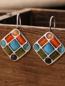 Boho Style Geometric Design Dangle Earrings, Geometric Pattern Earrings, Fashionable Jewelry for Women, Trendy All-match & Exquisite Jewelry for Birthday Gift, Fashion Jewelry Accessories