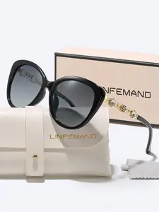 Women's Cat Eye Rhinestone Sunglasses, Floral Design Fashion Eyewear for Women, Party & Daily Wear Accessories Gift Idea