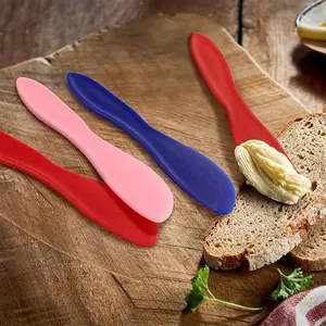 6pcs Cream Spatula - Non Sticky Toast Bread Spread Butter Spatula, Cake Cream Scraper - Stainless Steel - Perfect For Jam, Toast, Peanut Butter, And More - Home Baking Tool, Kitchen Gadgets - Ideal Gift for Bakers & Home Cooks