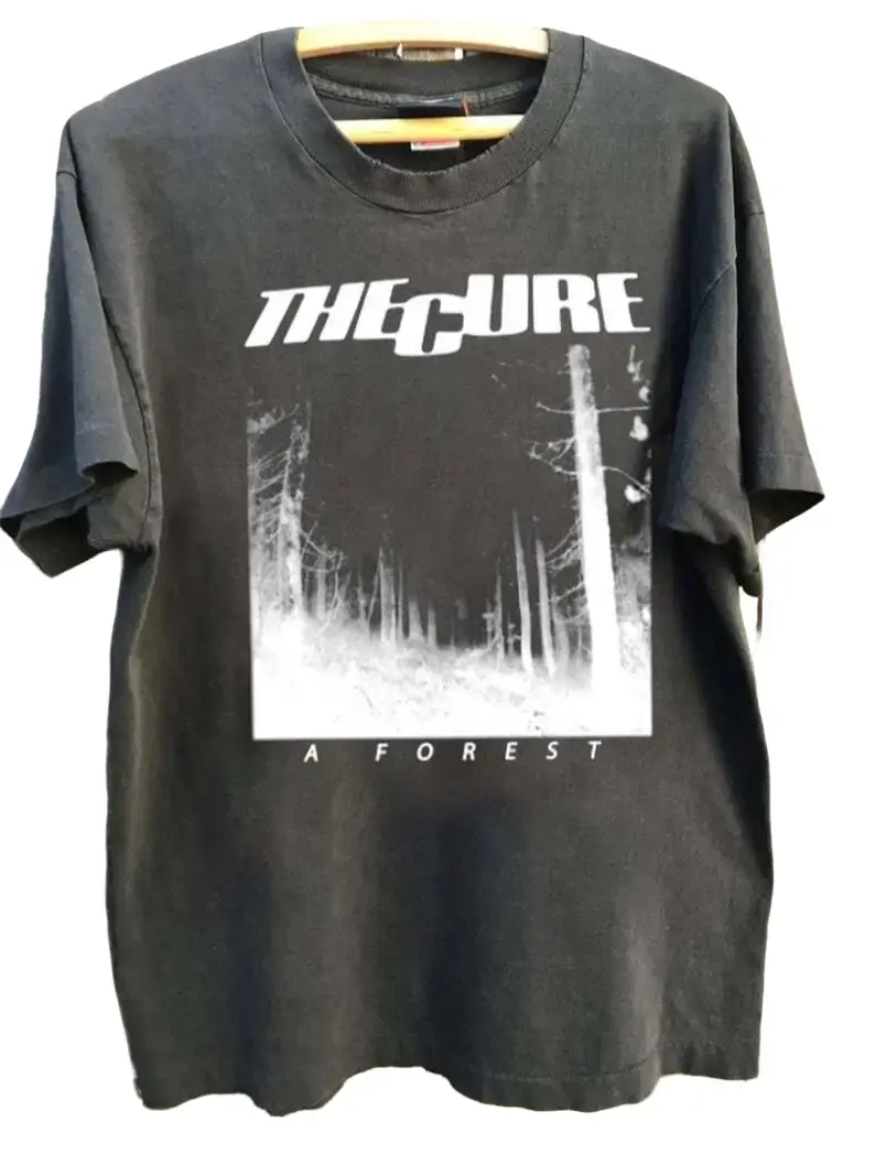 The Cure A Forest Shirt, The Cure Band 90s Charcoal Unisex Tshirt S-5XL