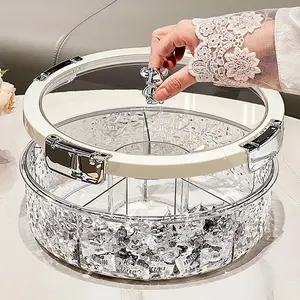 A Best Snack tray , Luxury Home Use, Living Room Coffee Table Snack Organizer, Snack Containers, Candy Nut Storage Box, Space-Saving Solution