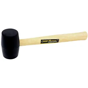 212 MAIN Steel Grip 2259323 16 oz Rubber Mallet - DIY Tools, Hammer with Rubber Mallet Head