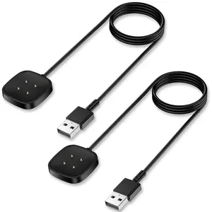 Replacement Charger Cable for Fitbit Versa 4/Sense 2/Versa 3/Sense Smartwatch (2 Pack/3.3Ft) Replacement Charger Cable for Fitbit Versa 4/Sense 2/Versa 3/Sense Smartwatch (2 Pack/3.3Ft)