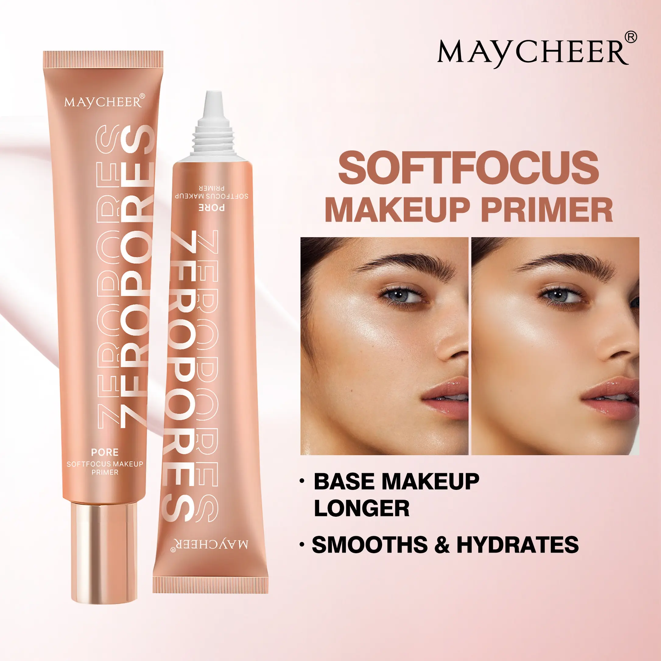 Invisible Pore Setting Primer, Hydrating Flawless Coverage, Makeup Smooth, Natural Long-Lasting Foundation Makeup Base, Perfect for All Skin Types & Beginners, Essential Beauty Gift, Hydrating Face Primer