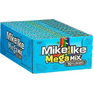 Mike & Ike Mega Mix Theater Box 12 ct.  4.25 oz boxes Fruit Flavored Chewy