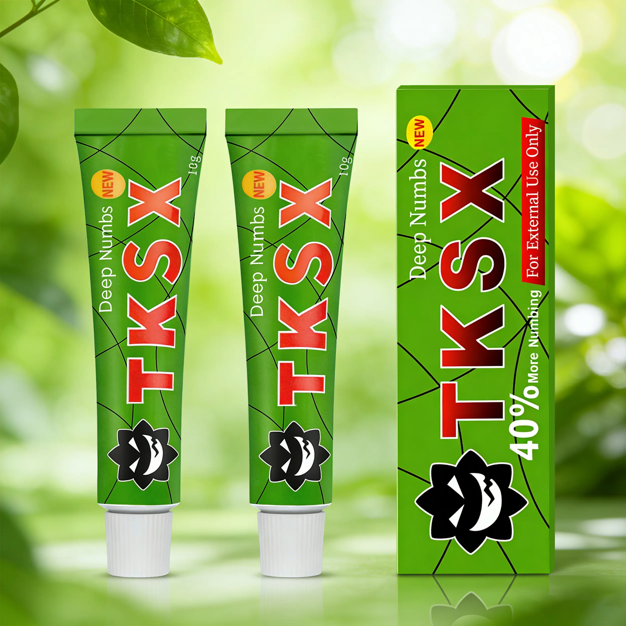TKSX Numbing Cream - Fast-Acting Pain Relief Cream for Tattoos, Waxing, Microneedling | 10g Each Tube | Long-Lasting Numbness