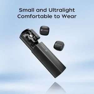 Funsnap A12 (2TX+1RX+Charging Case), Wireless Lavalier Microphone for iPhone15,16,17/Android, Ultralight, Detail-Rich Audio, 30h Use, Noise Cancelling, Vlog, Streaming