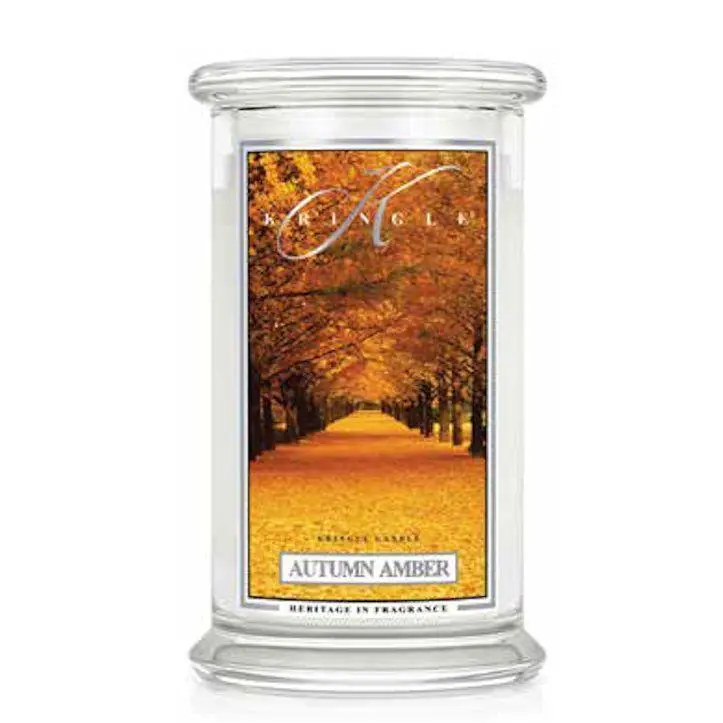 AUTUMN AMBER Large 2-Wick 22 oz 100 Hour Jar by Kringle Candles
