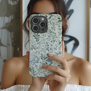 Floral pattern phone case, sturdy and durable 2-in-1 case, compatible with iPhone 17/16/15/14/13/12/11 Pro Max/Plus/Pro, Galaxy S25/S24/S23 Ultra. Durable, stylish protection, perfect for Valentine's Day or birthday gifts.