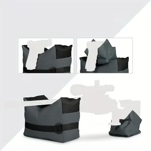 Tactical Shooting Rest Bag, 2 Counts/set Oxford Cloth Gun Bag, Front & Rear Support, Velcro Opening, Ideal Outdoor Protective Gear Fitness Equipment for Shooting Enthusiasts