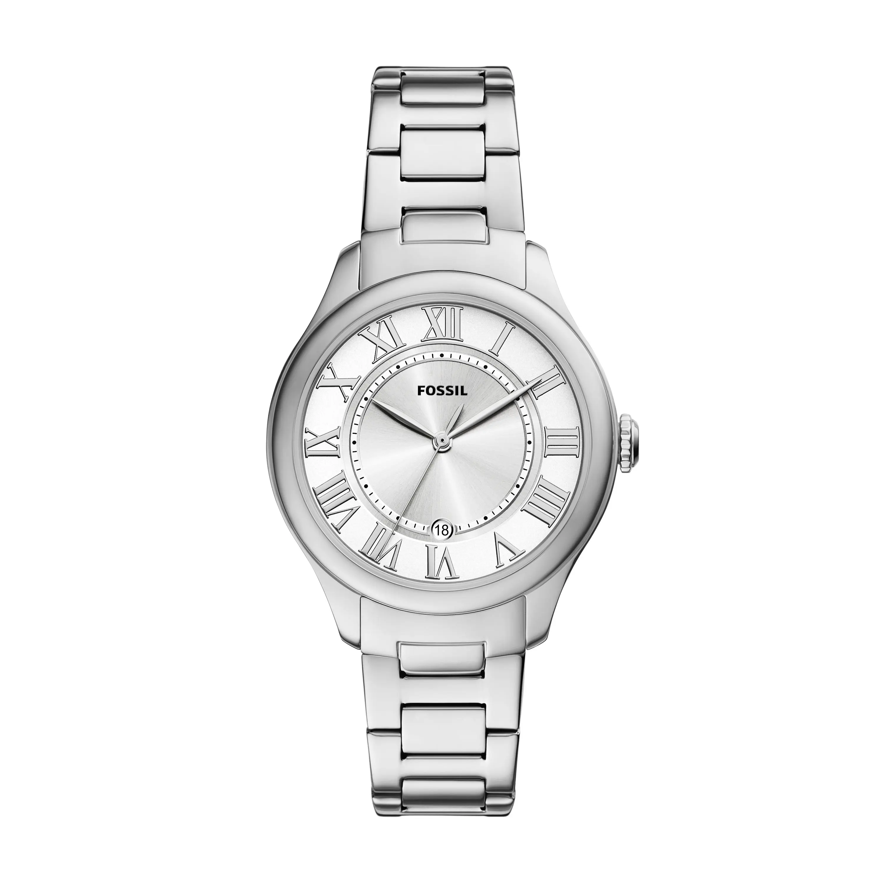 Fossil Women's Gilmore 38mm Three-Hand Date, Stainless Steel Watch