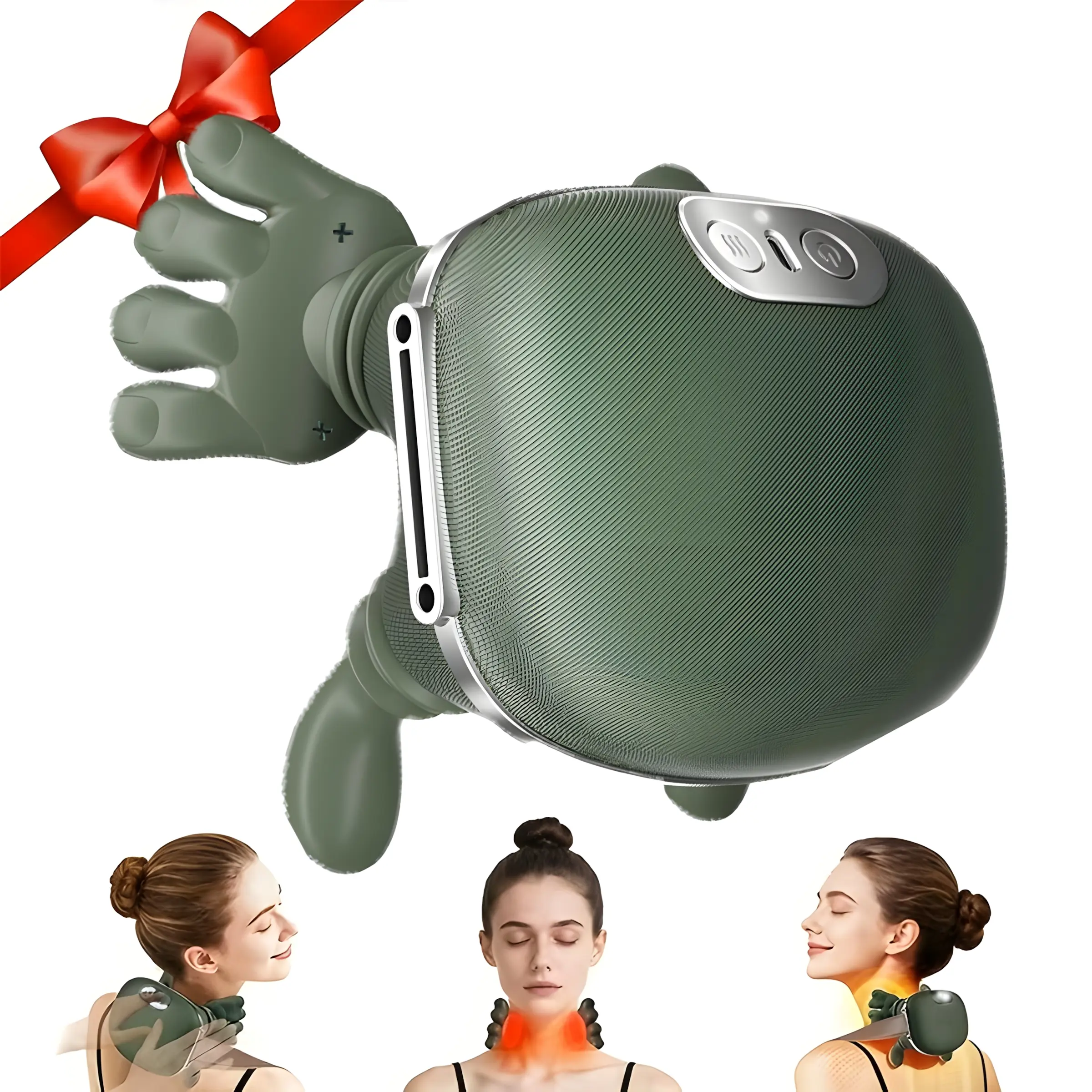USB Hot Compress Shoulder Neck Massager N7, 6D Realistic Massage, USB Charging, Super Comfortable, Precision Human Touch, Multi-Function, Neck Shoulder Relaxer