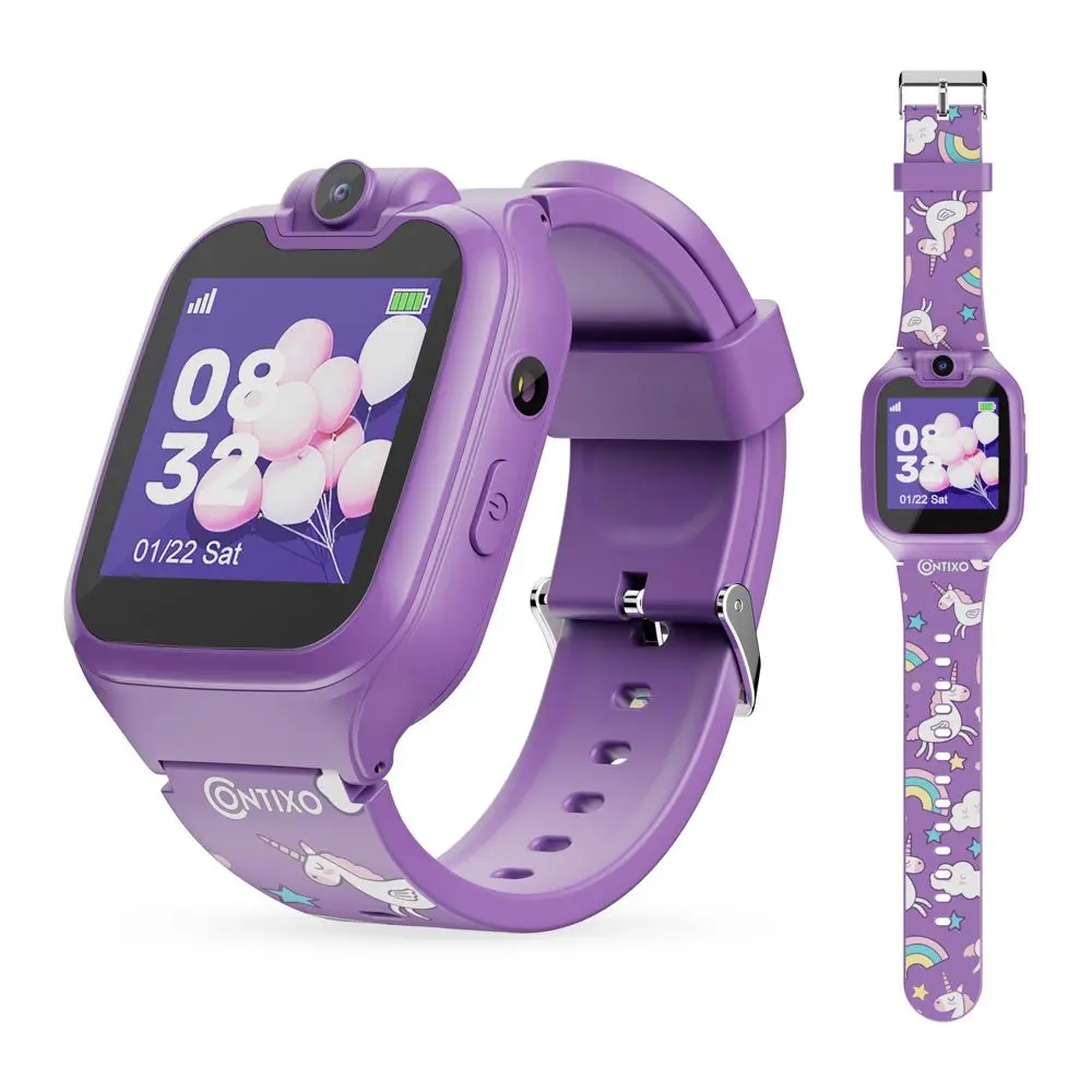 Contixo Kids Smart Watch Camera HD Touch Screen 16 Educational Games Music Video & Audio Ages 3-12 Boys & Girls Smartwatch Toys