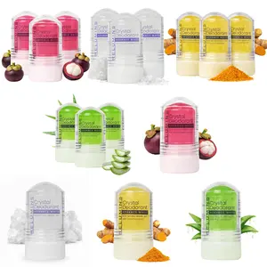 Relumins Crystal Deodorant, All-Natural Mineral Salt Roll-On, Non-Staining, Non-irritating, Aluminum-Free, Deodorant with 24-Hour Odor Protection - 60g