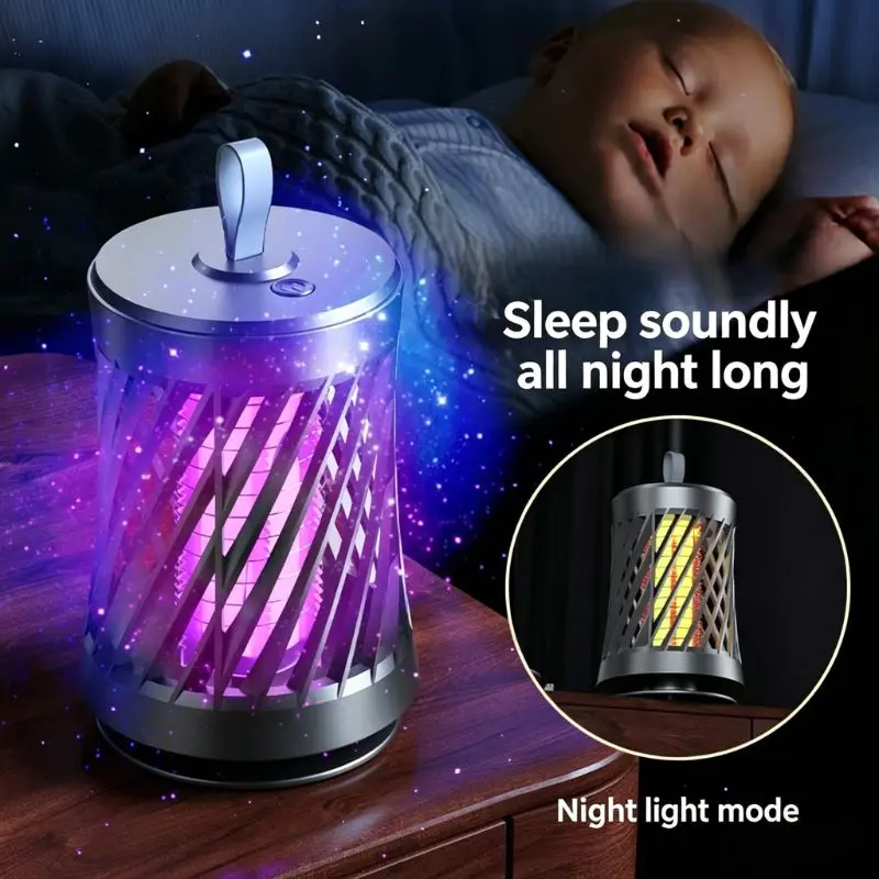 Joytutus 2026 New Upgrade UV Laser Automatic Fly & Bug Zapper Lamp - Indoor Silent Mode Insect Trap for Car Electronics, Living Areas, Bugs & Mosquitoes Control