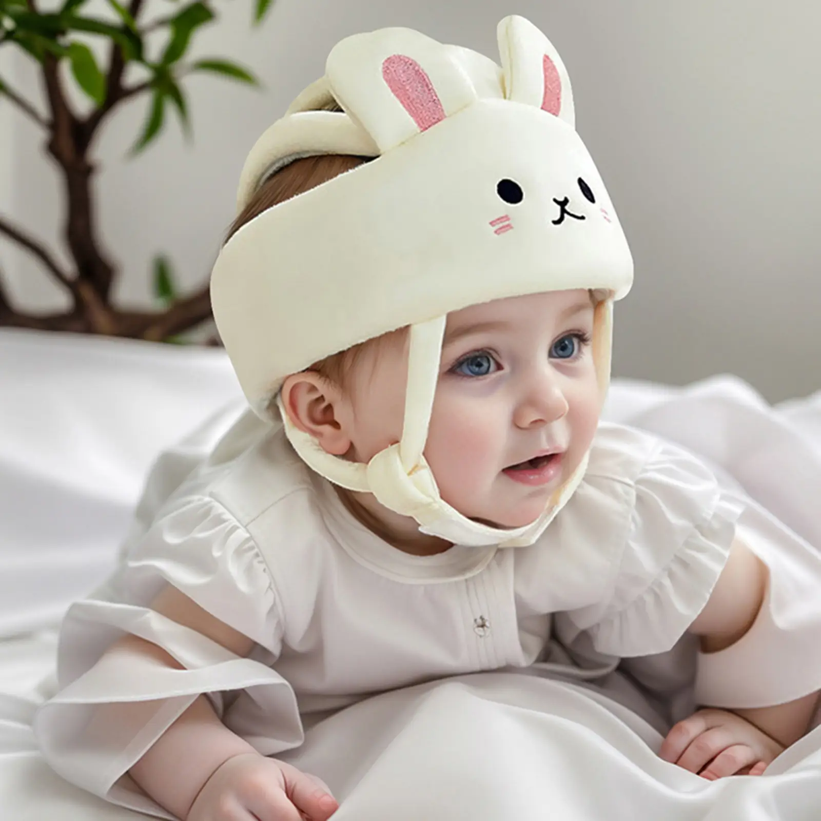 Baby Head Protector Soft No Bumps Infant Safety Armor Toddler Headguard Adjustable Protective Cap for Crawling Walking Cute