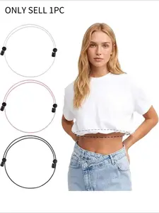 3Pcs Shirt Tuck Band Women,Adjustable Tool for Sweater and Shirts,Elastic Crop Bands To Change The Style of Your Tops