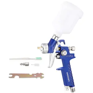 ENDOZER General Purpose Mini HVLP Spray Guns Auto Car Detail Paint Sprayer Spot Repair with 1.0mm Nozzle 125CC
