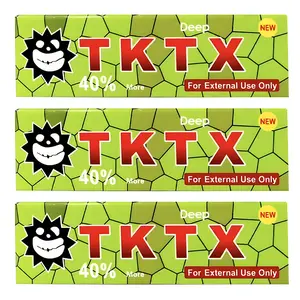 T-K-T-X Numbness creamPainless Tattoo Cream - Highest Rated Cream On The Market - Maximum Strength - External Analgesic - Pain Free For 6-8 Hours (3 Tubes)