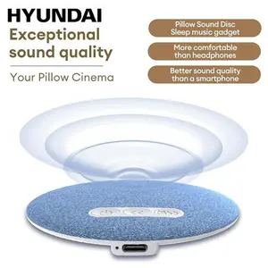 HYUNDAI S1 Ultra-Thin Bluetooth Pillow Speaker with Bluetooth 6.0, 3D White Noise, Soft Immersive Sound Field, Pillow CD Player for Bedtime Music & Audiobooks, Headphone-Free Sleep Speaker, Compatible with Android & iOS