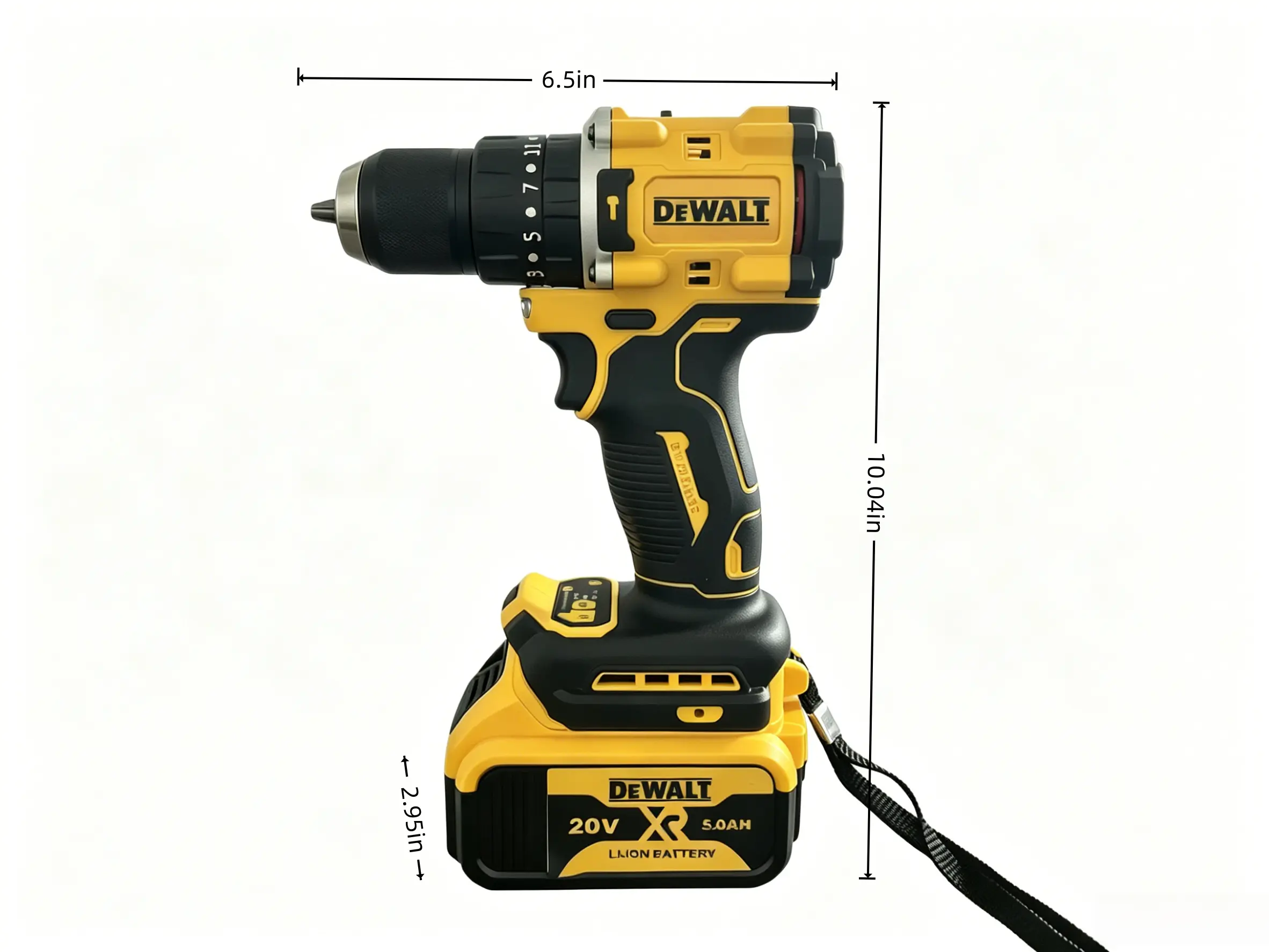 1 unit For home DIY enthusiasts & professional installers DEWALT DCD794 compact brushless hand drill, 74/26 Nm torque, 1.5-13mm 1/2 inch chuck, great for timber crafting and cabinet assembly, multi-purpose drilling screwdriver tool