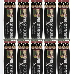 X-Pression 3X Pre-Stretched Braid 52"  (10 Pack)