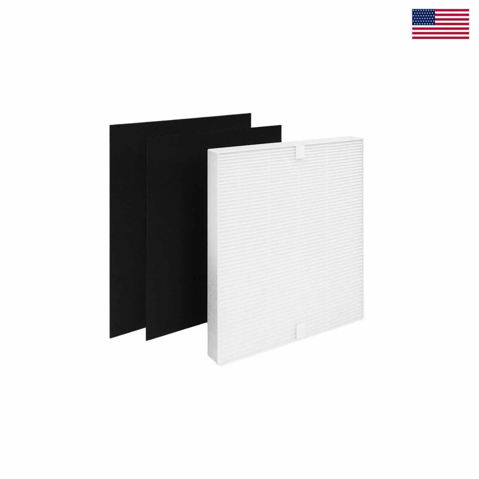 AP-1512HH HEPA Carbon Filter Replacement, Compatible with Coway Airmega 200M AP-1512HH-FP AP-1518R AP-1519P, H13 True HEPA Filter with Pre-Cut Carbon Pre Filters