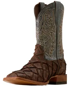 Ariat Men's Men'S Riverside Exotic Print Western Boot Broad Square Toe - 10080345