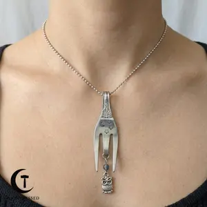 "Fork & Owl" Necklace