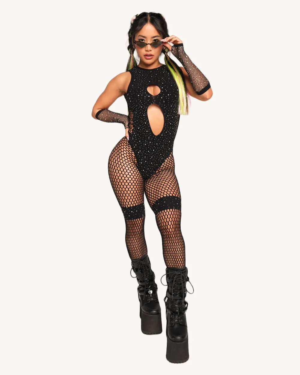 Rhinestone Brat Jumpsuit Rhinestone Brat Jumpsuit