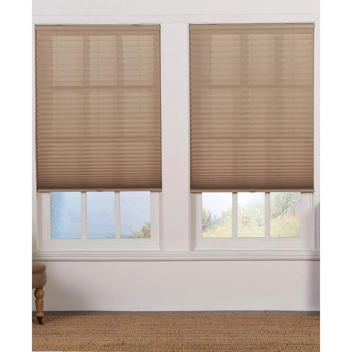 212 MAIN Cordless Light Filtering Pleated Window Shade Cover - 29x48 in Polyester Classic Lightweight Privacy-Focused for Baby Rooms, Bedroom Decor, Regulates Natural Sunlight, Baby & Maternity Rooms, Regulate Natural Sunlight, Living Rooms