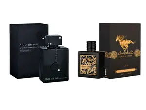 (2pc Bundle Pack) Armaf Club De Nuit Intense Man 3.6oz EDT + Lattafa Qaed Al Fursan 3.04oz Perfume EDP Spray for Unisex