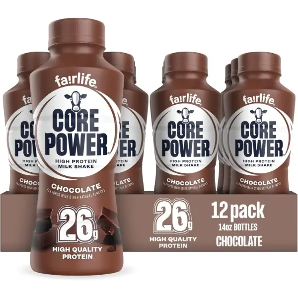 Protein Shake, Chocolate, 26g Bottle, 14oz, 12 Pack